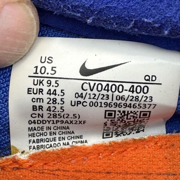 Nike Shoes Mens Size 10.5 Blue ZoomX Dragonfly Track Spikes Running CV0400-400 - Picture 9 of 10